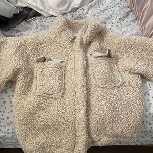 Shearling cropped jacket